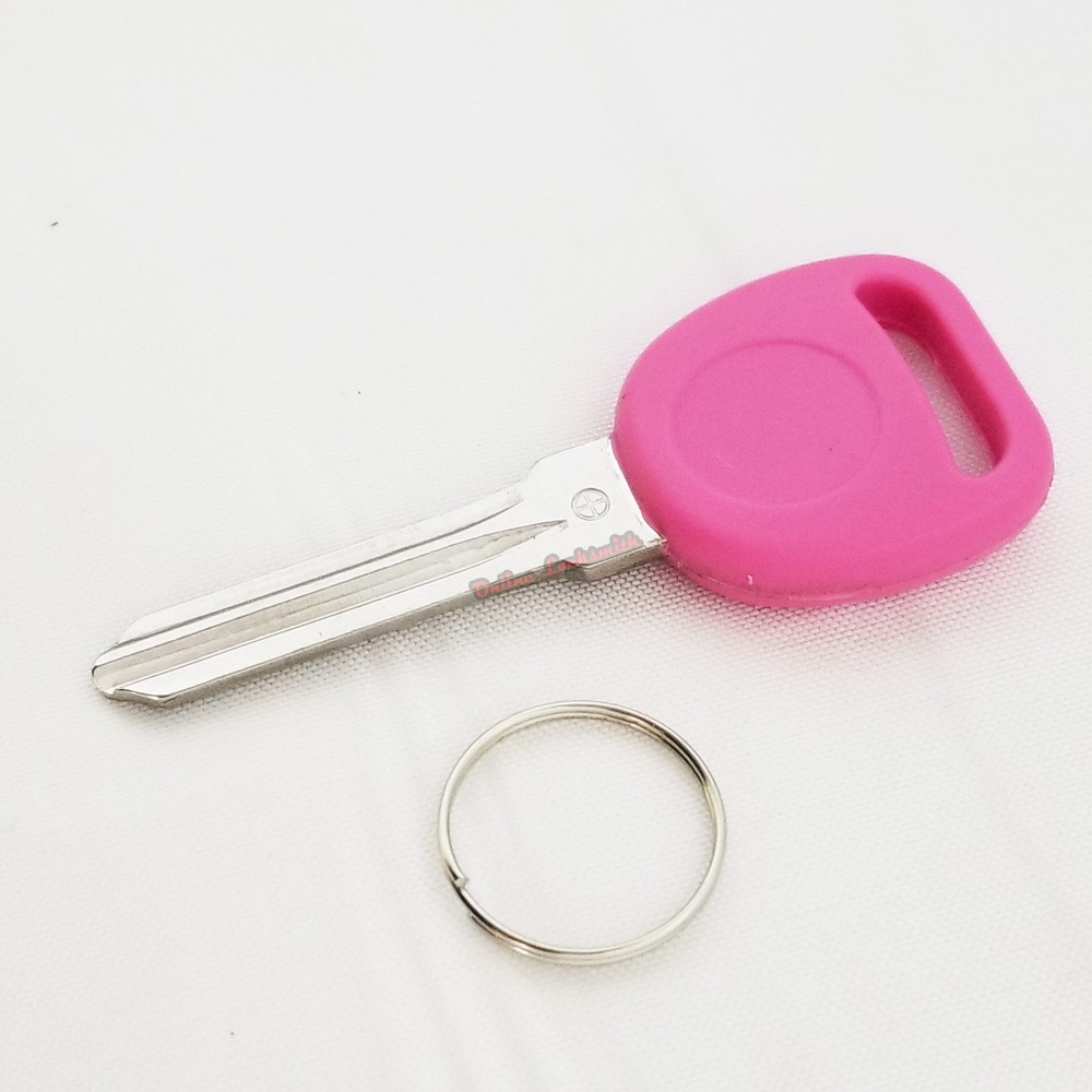 Transponder Chipped Key Pink B111 For Gm Vehicles Easy DIY Programming ID46