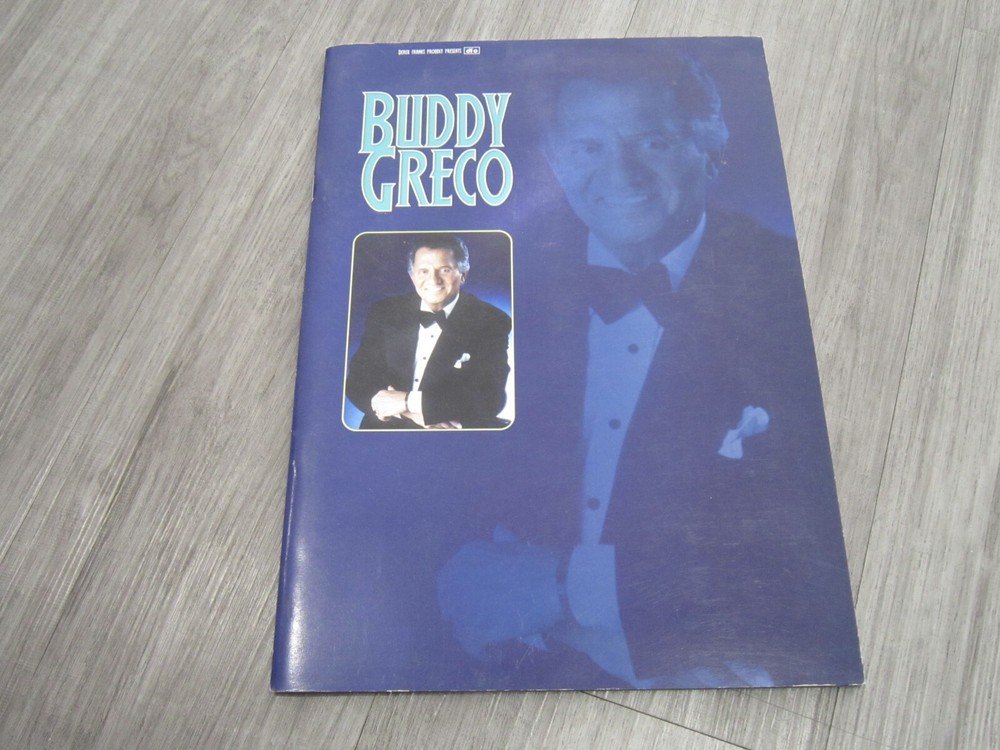 Concert programme ,Buddy Greco ,hand signed