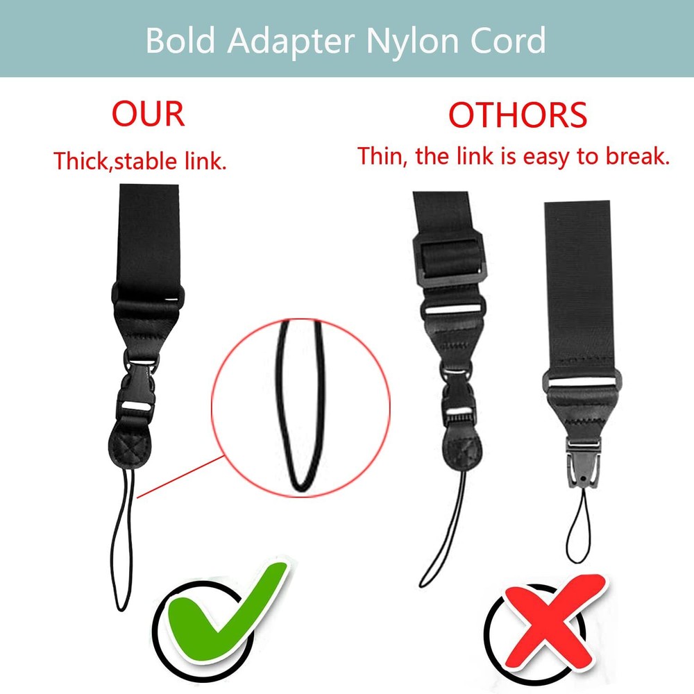 3 Pack Adjustable Shoulder Strap Comfortable for iPad Strap Nylon Neck Lanyard