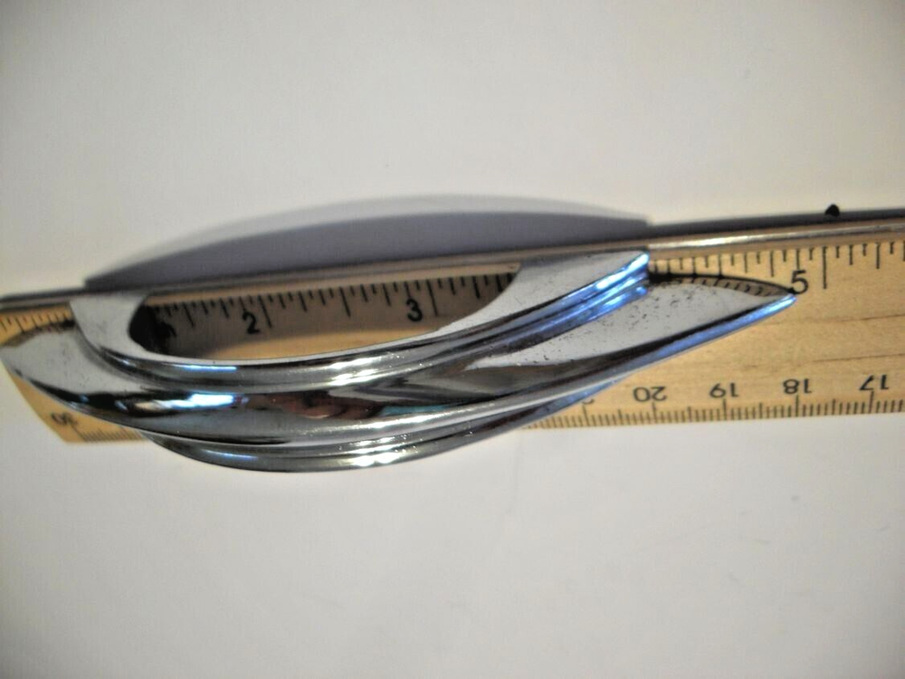Vintage Chrome Drawer Pulls Stepped Sides Pointed Ends Cabinet Handle Amerock