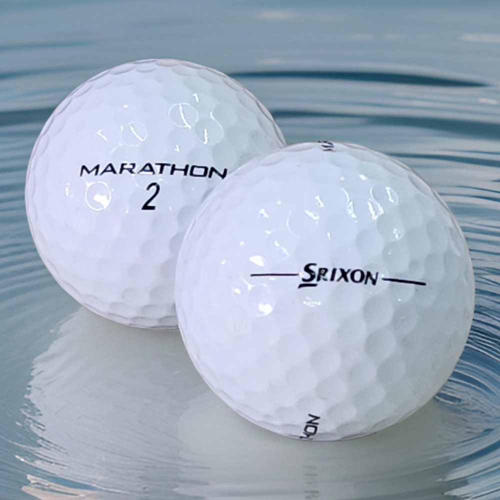 4 Dozen Premium AAA White Srixon Marathon Used Golf Balls