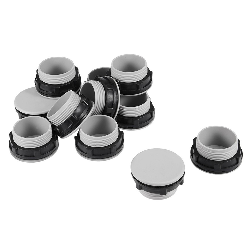12Pack 30mm Black Gray Plastic Push Button Switch Hole Panel Plug