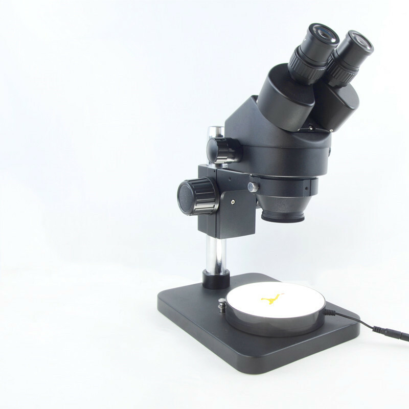100V-240V Adjustable Brightness LED Ring Bottom Light Source Stereo Microscope