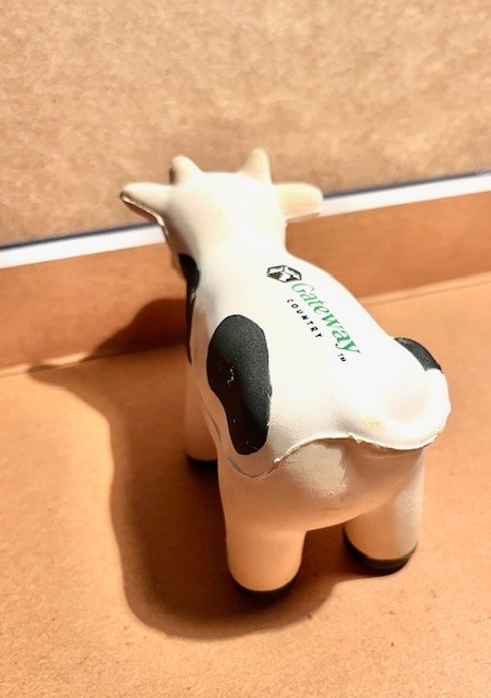 Vintage Gateway Computer Cow Shape Stress Ball