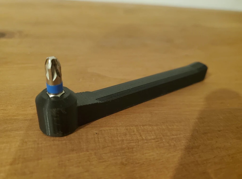 Ultra Low Profile Offset Ratcheting Screwdriver 90 Degree Angled For Tight Ar...