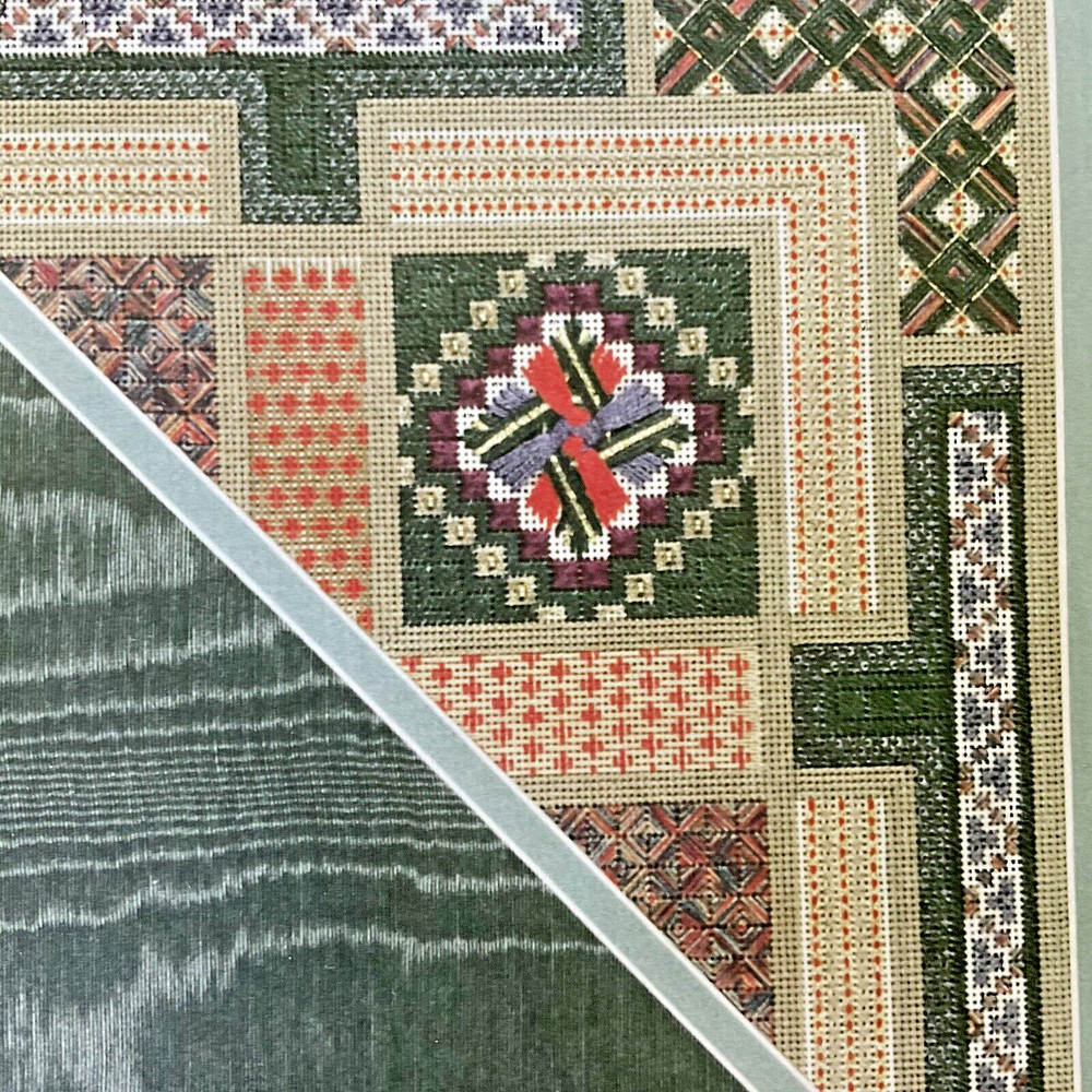 Sue Reed Needlepoint Pattern Triangulation 1996 Designed for 18 Ct M