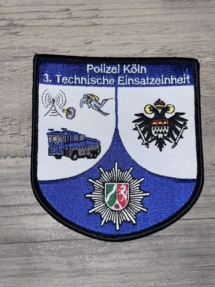 Cologne Germany Police Patch - Technical Operations Unit - Polizei - Köln