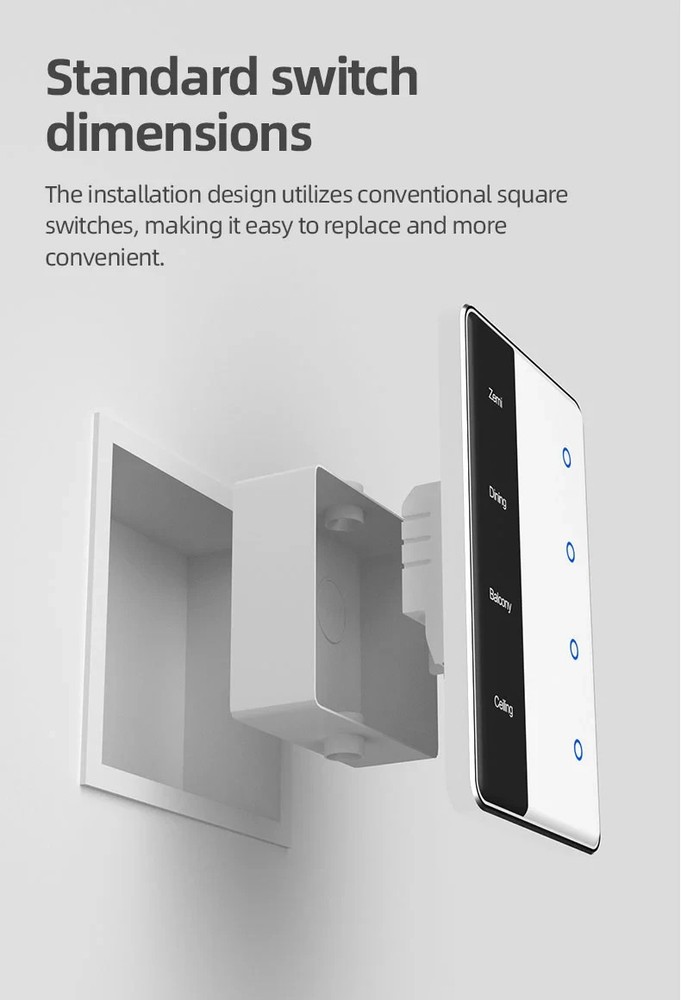 ZigBee Custom DisplayName Smart Touch Light Switch/AU RCM SAA/Apple Alexa Google