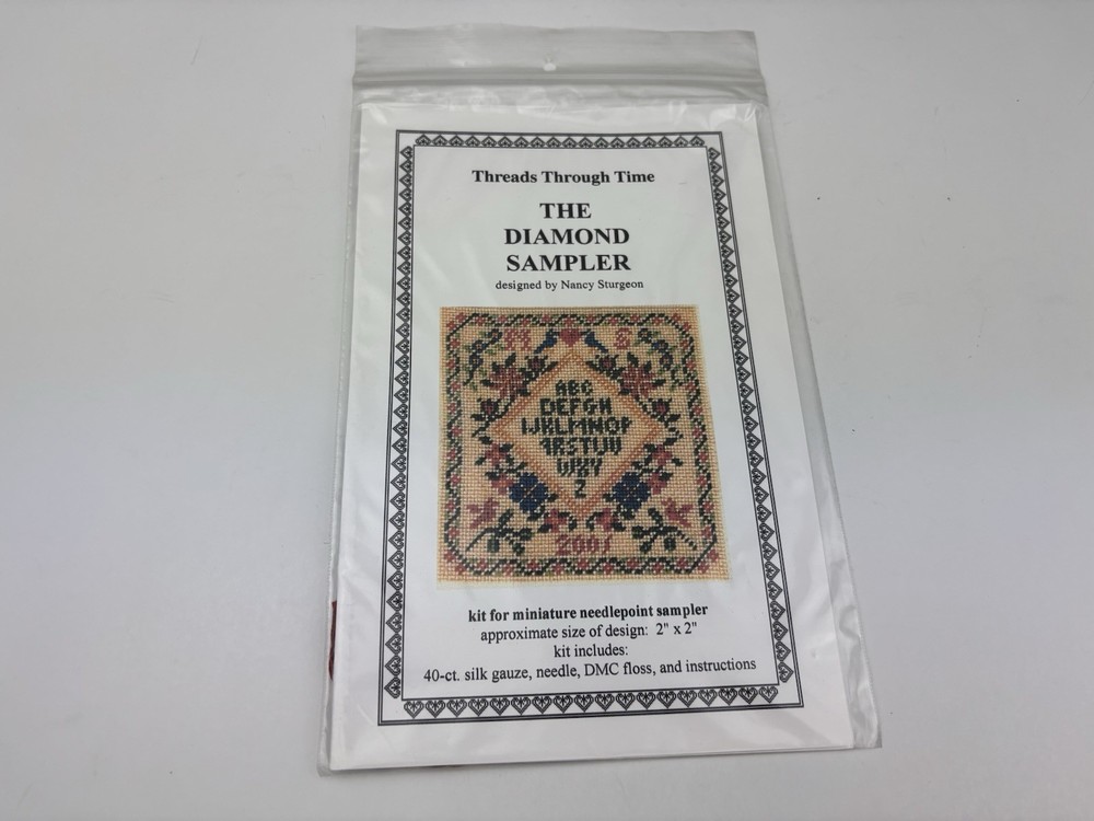 Threads Through Time The Diamond Sampler Needlepoint Pattern Kit 6S