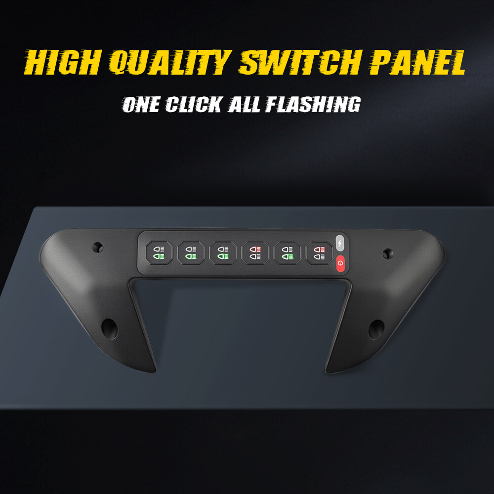 For Dodge Ram 1500 Grab Handle Wireless Auxiliary Switch Panel RGB 6 Gang System