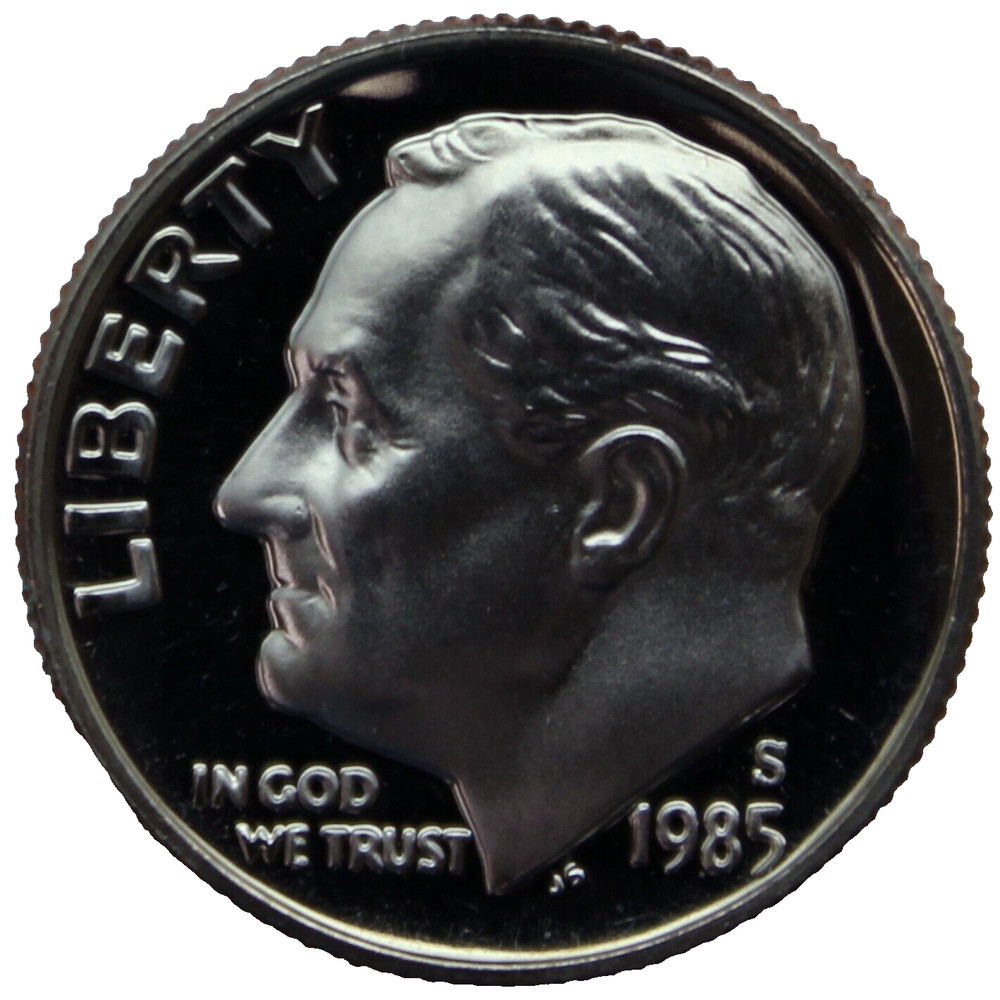 1985-S Proof Roosevelt Dime