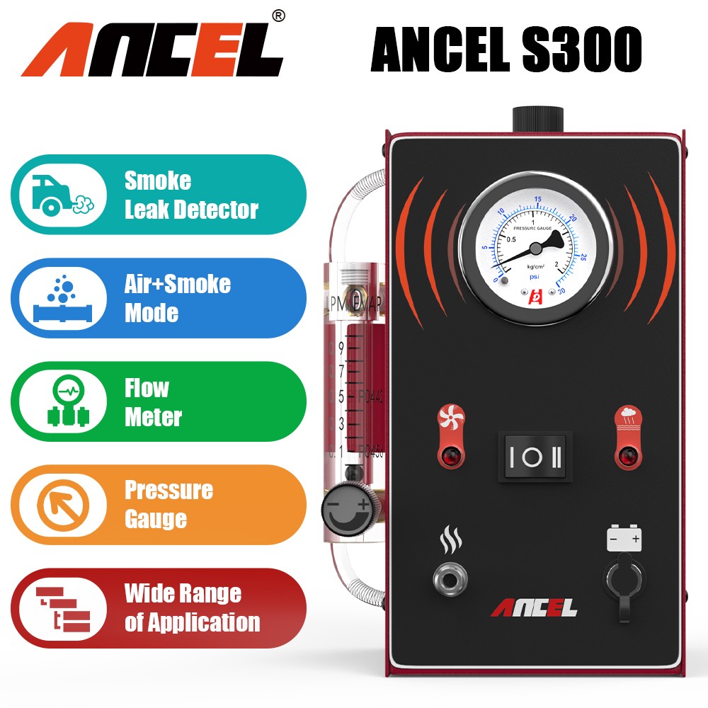 ANCEL S300 EVAP Smoke Machine Vacuum System Auto Leakage Detection Tester Kit