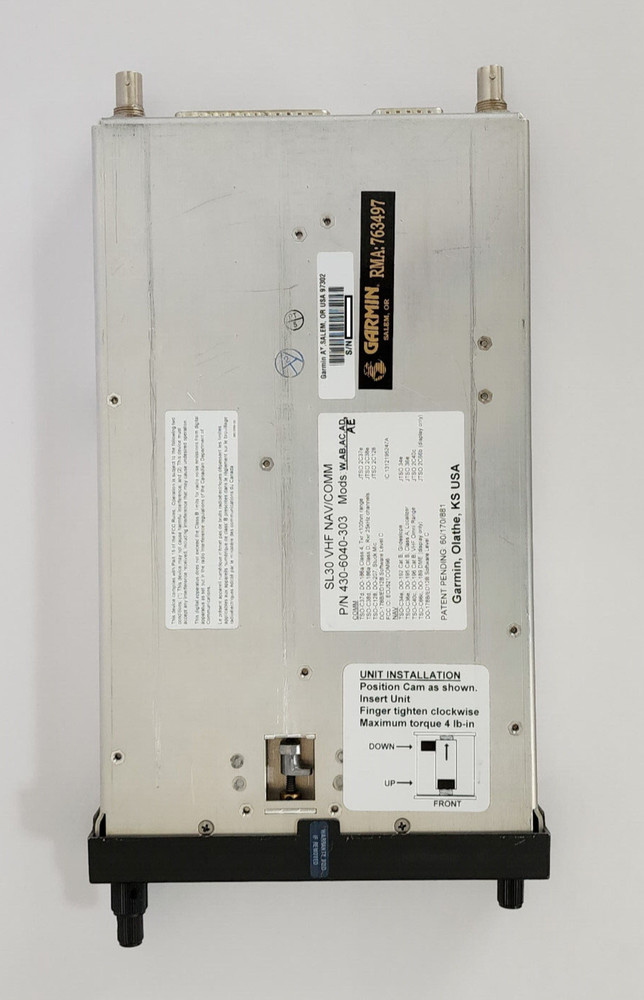 Garmin SL30 with Tray and Connectors