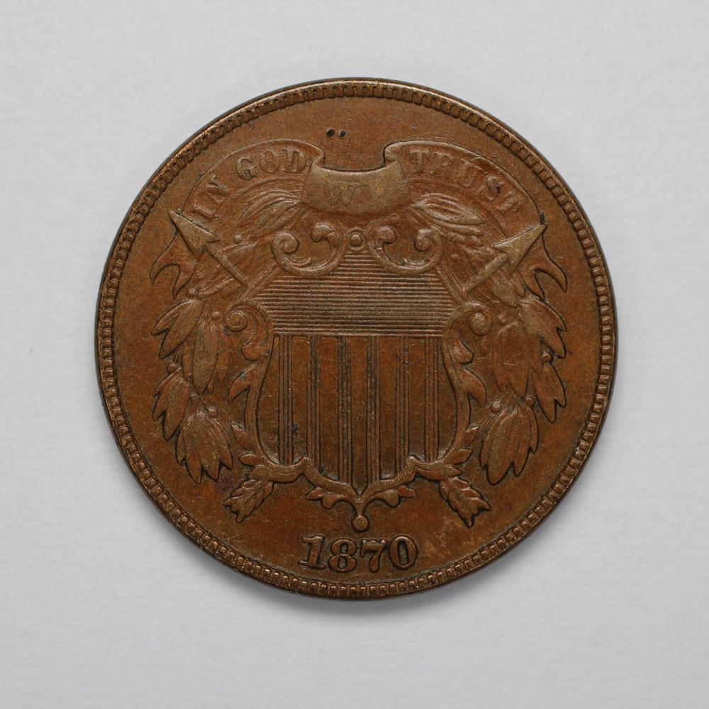 1870 Two Cent Piece BN
