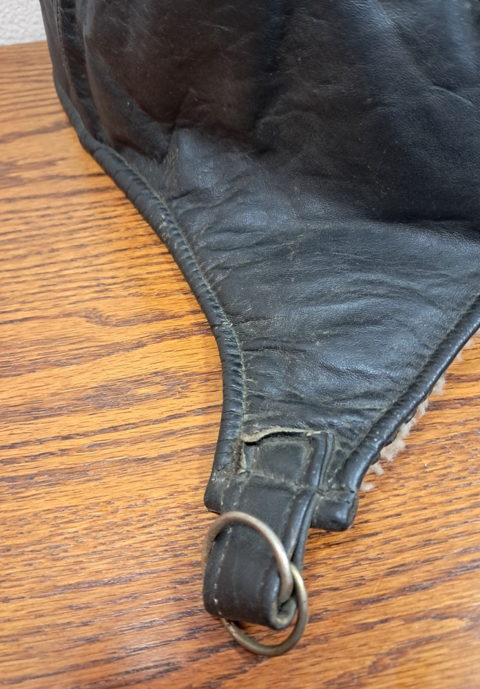 WW2 Genuine Leather Pilot Aviator Hat
