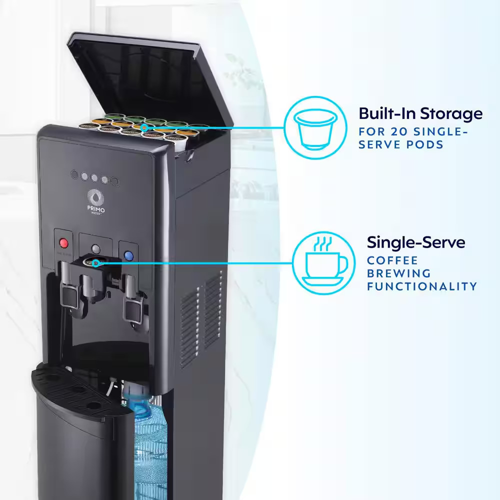 Black Bottom Load Water Dispenser Htrio