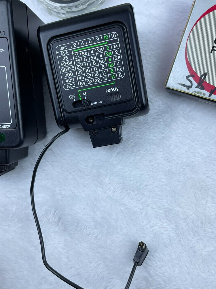 Camera Gear Lot Nikon System Chart Flash Shutter Release Cable Filters Caps SEE