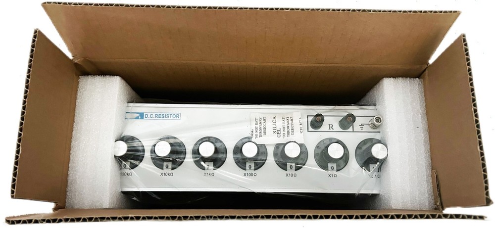 Decade Resistance Box 7 Dials DC Resistor with Max Value 1111111.0Ohm Step 0.1Ω