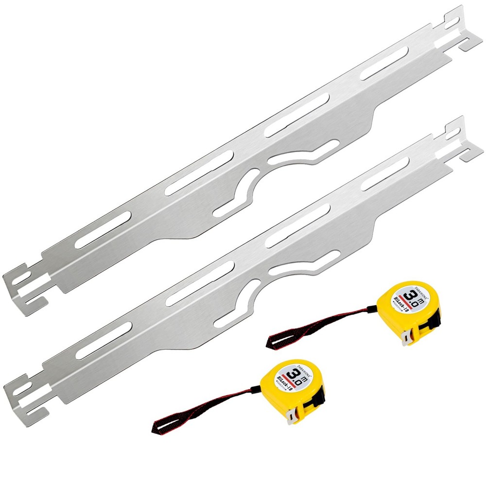 Wheel Alignment Tool, Heavy Duty Toe Alignment Tool Plates, 2PCS Stainless St...