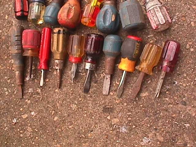MIXED LOT Small/Stubby Handle Screwdrivers