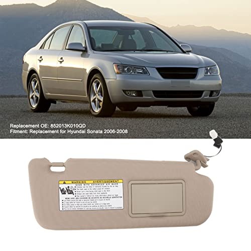 Classic Car Sun Visor Assembly with Makeup Mirror - Replacement for Right