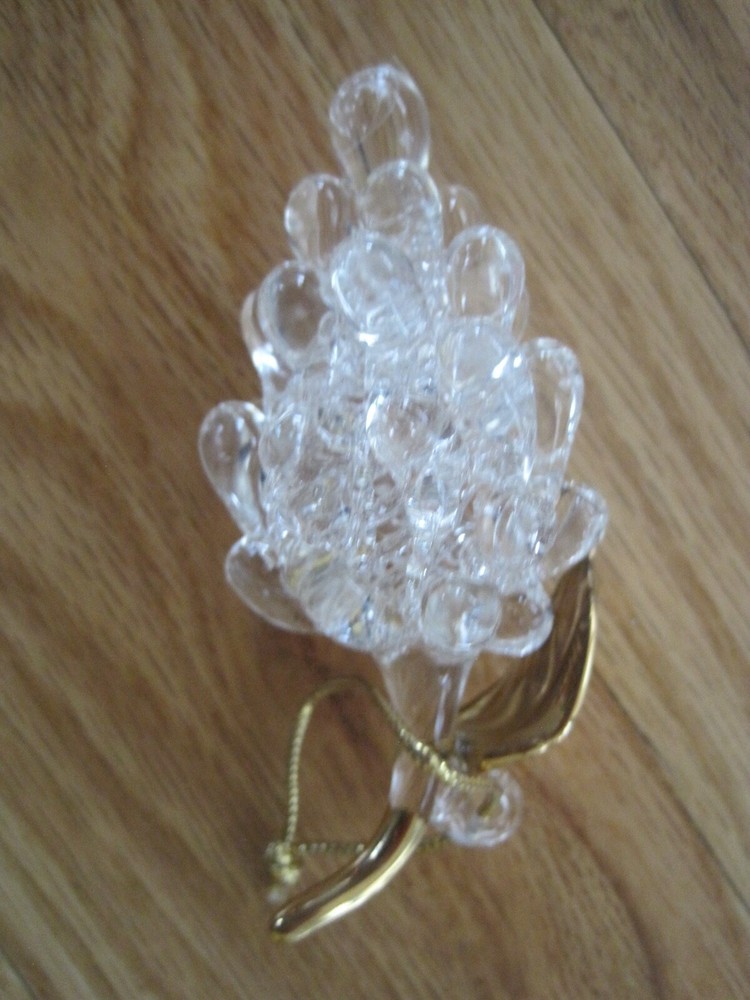 Glass Grapes Ornament
