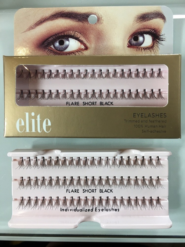 Elite Cosmetics Individual False Eyelashes #25 Black