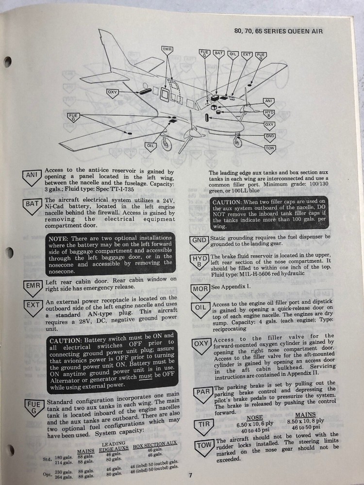 Beechcraft Aviation Line Service Manual 1977 Original