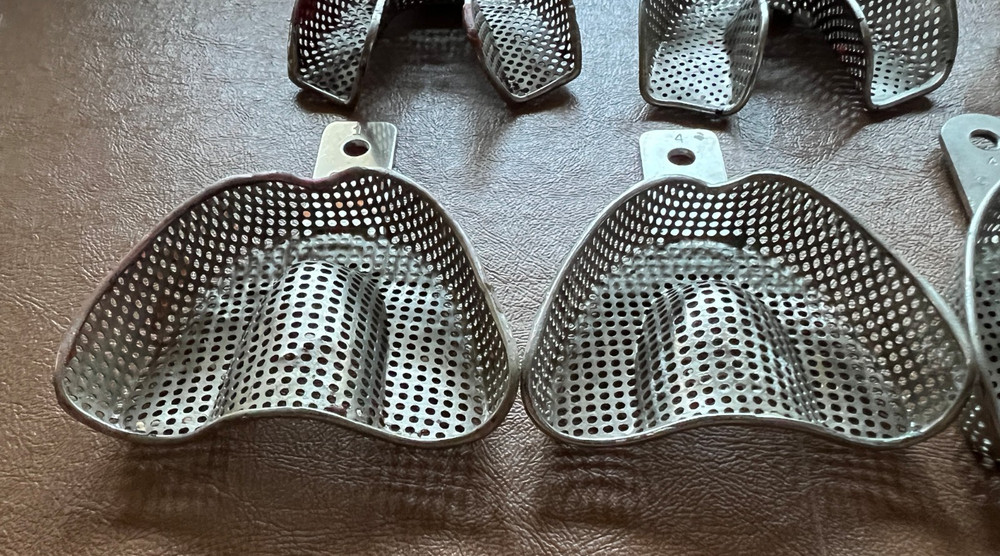 Used COE Metal Impression Trays (7 Items Total)