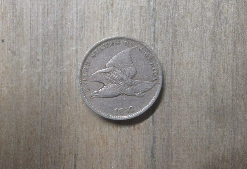 1858 SL Flying Eagle Cent Small Letters