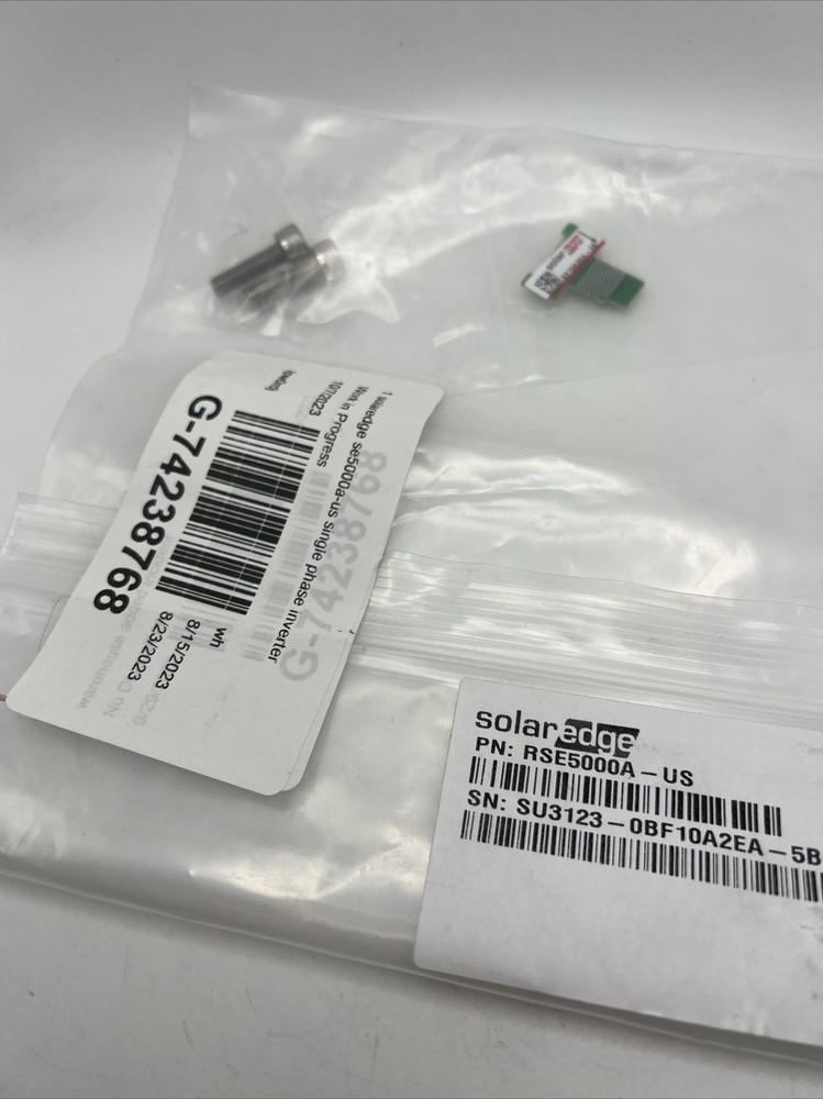 Solaredge BF10A2EA-5B RSE5000A Chip Single Phase Inverter