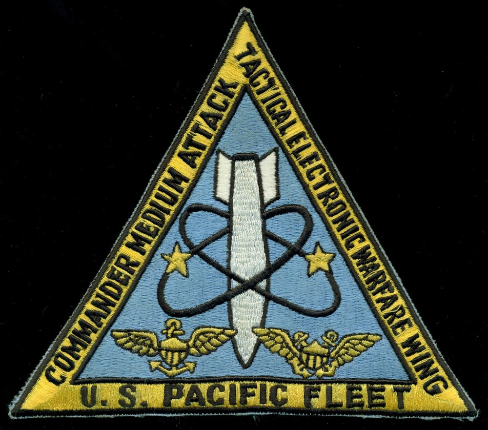 USN Commander Medium Attack Tactical Electronic Warfare Wing Pacific Patch N-24
