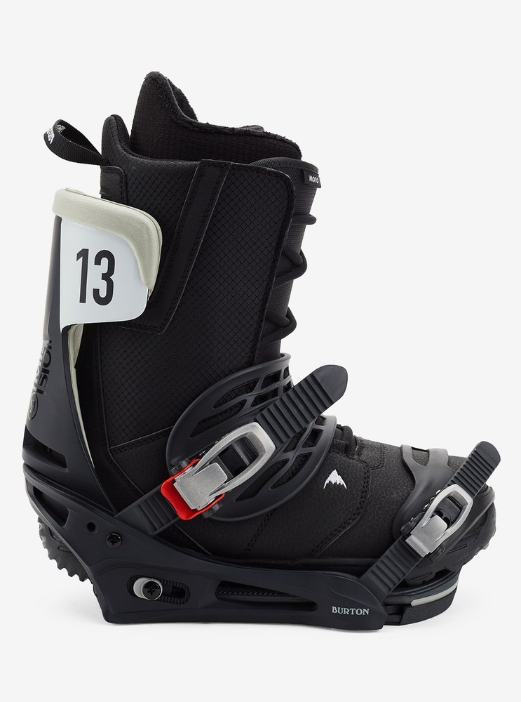 Burton ReFlex Mission Snowboard Bindings Black/ white Size Medium