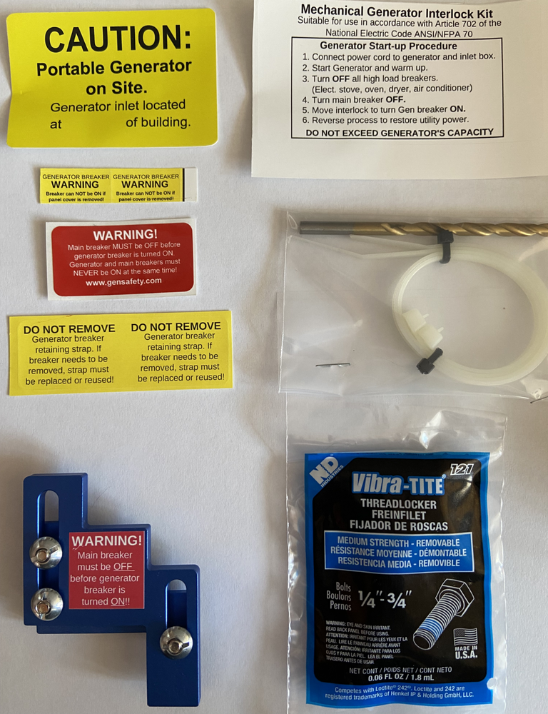 Generator Interlock Kit for Challenger, Westinghouse, Thomas & Betts