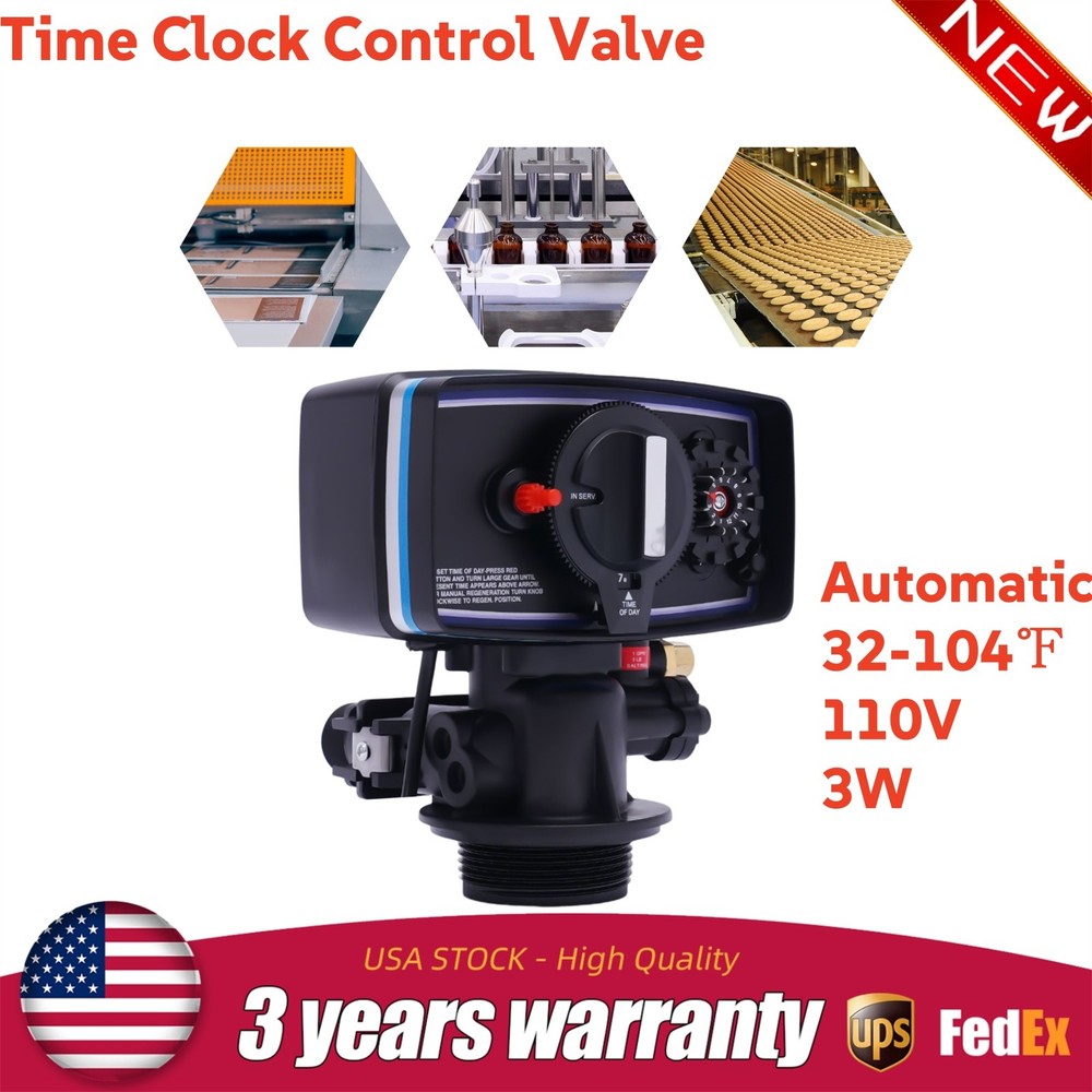 Automatic Fleck 5600 12 Day Control Timer Valve For Water Filter Softener Resin