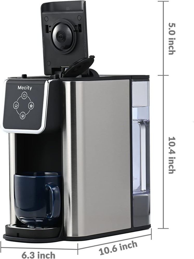 Versatile Drip Coffee Maker with Removable Tank - Brew Coffee & Tea in Minutes