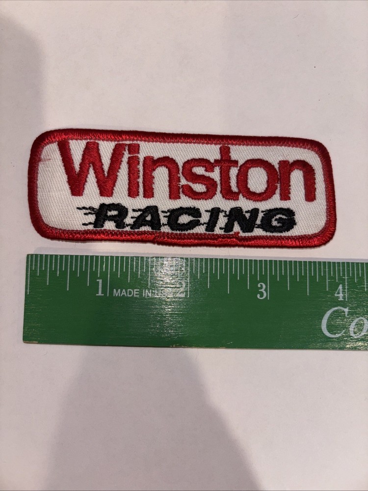 Vintage Winston Racing Embroidered Sew-On Patch