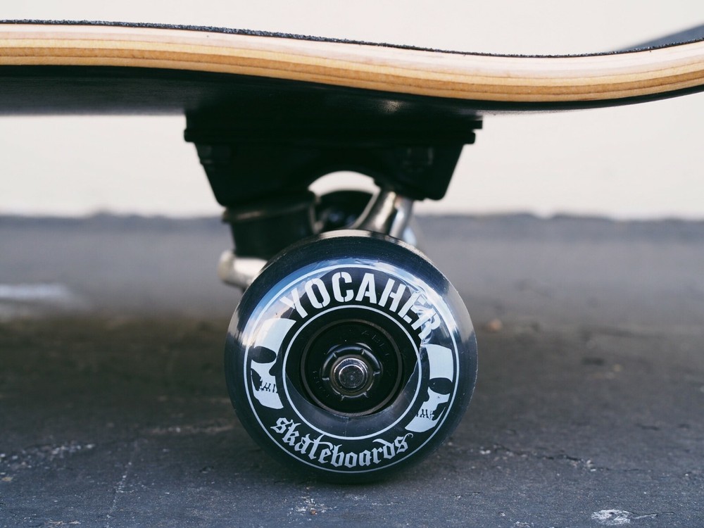 Yocaher Blank 7.75" Complete Skateboard - Stained Blue