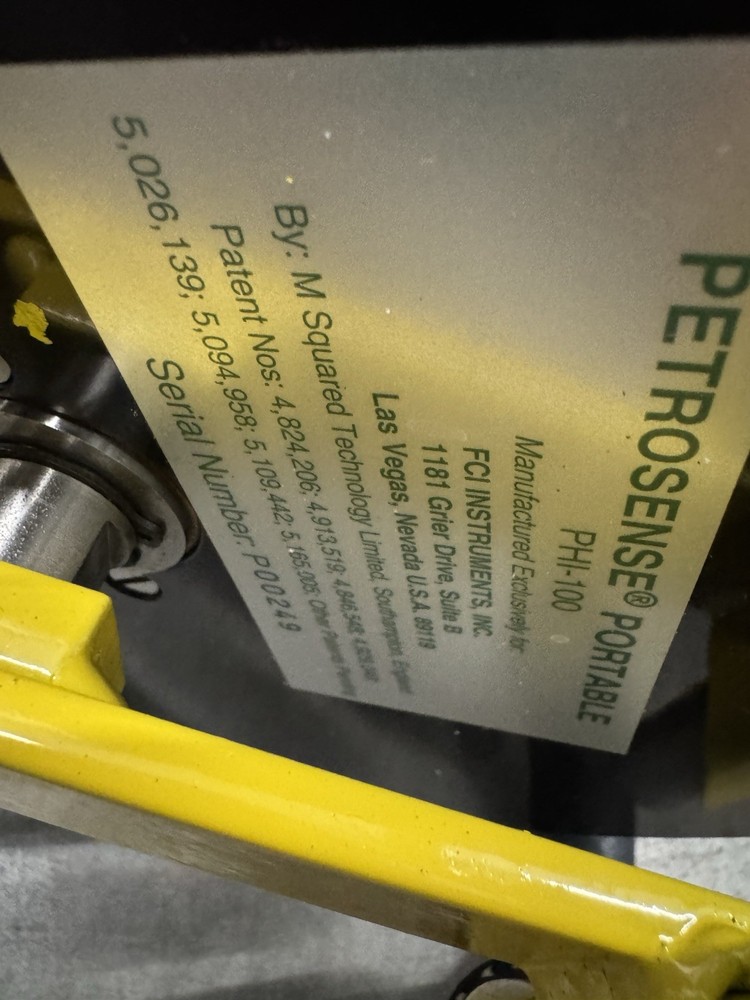 PETROSENSE PORTABLE HYDROCARBON ANALYZER PH1-100