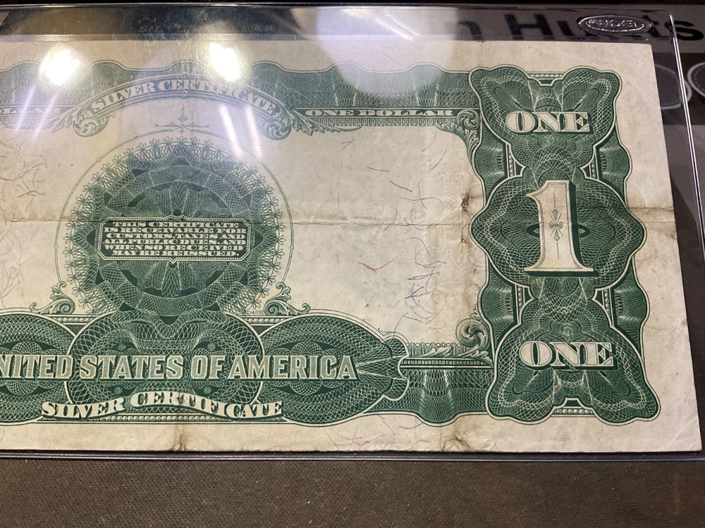 1899 black eagle silver certificate nice condition looks VF