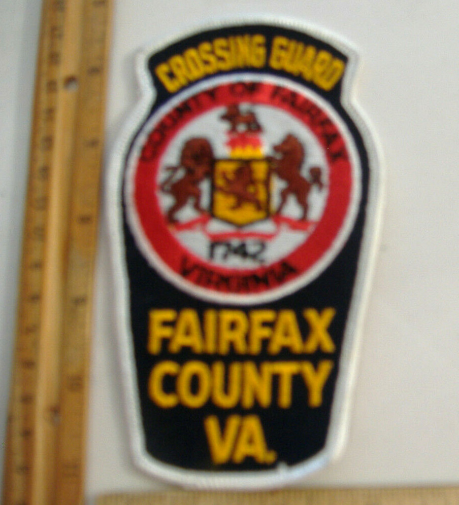 FAIRFAX   COUNTY CROSSING GUARD VIRGINIA FABRIC PATCH