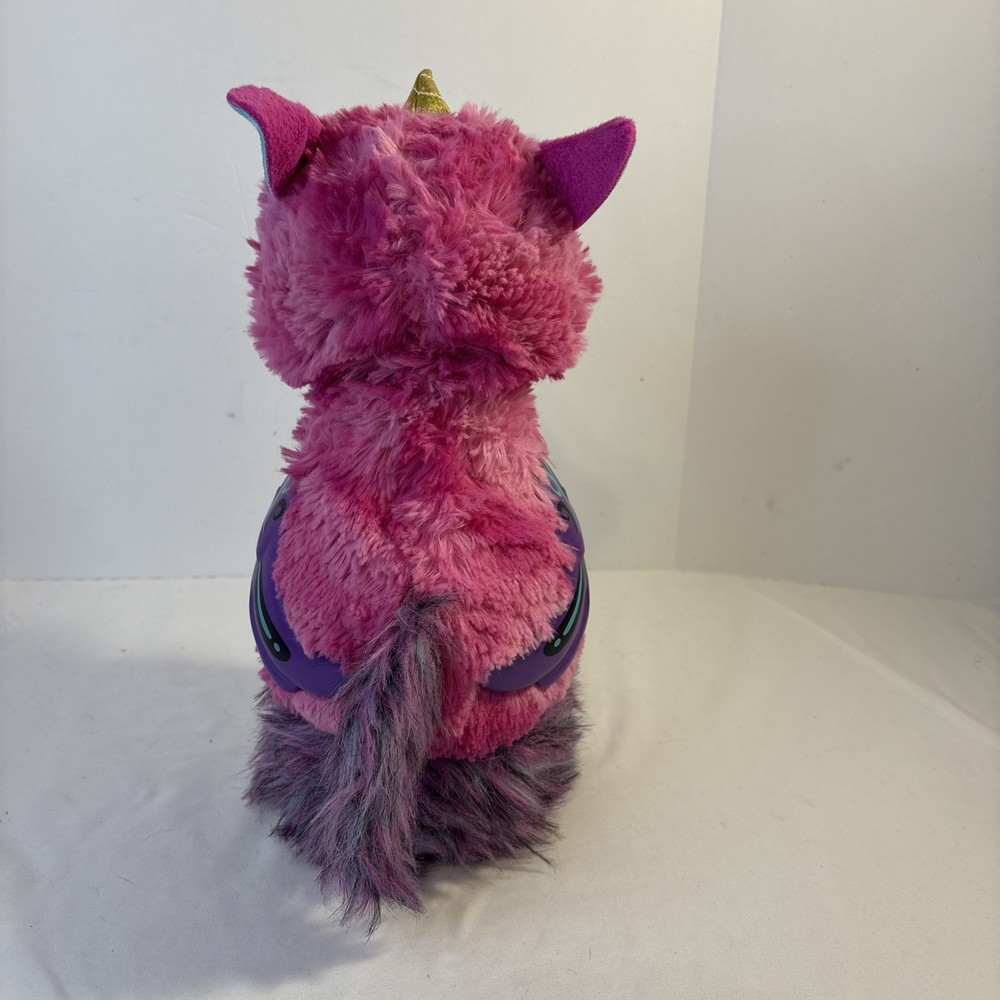 Hatchimals Llamacorn Neck Grows 32” Talks Eyes Light up Multi Pink Interactive