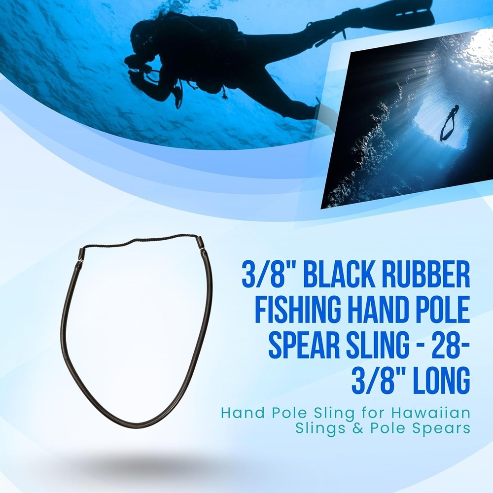 Rubber Hand Pole Spear Sling