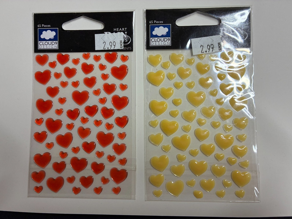 CLOUD 9 DESIGNS "RAIN" HEARTS