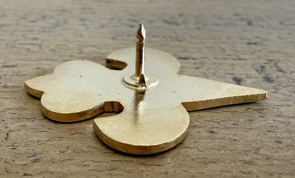 FBI Fleur de Lis Lapel Pin Flat