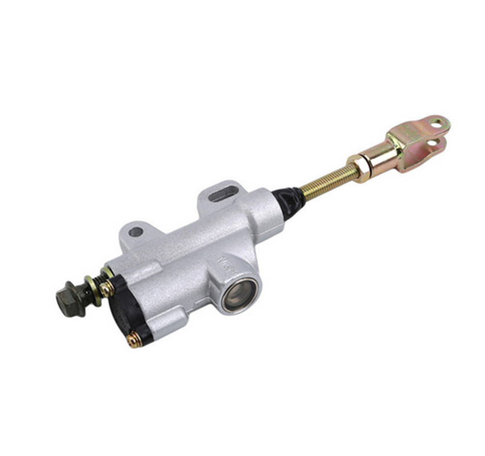 Motorcycle Rear Hydraulic Clutch Master Cylinder Brake Pump Silver Accessory 1Pc