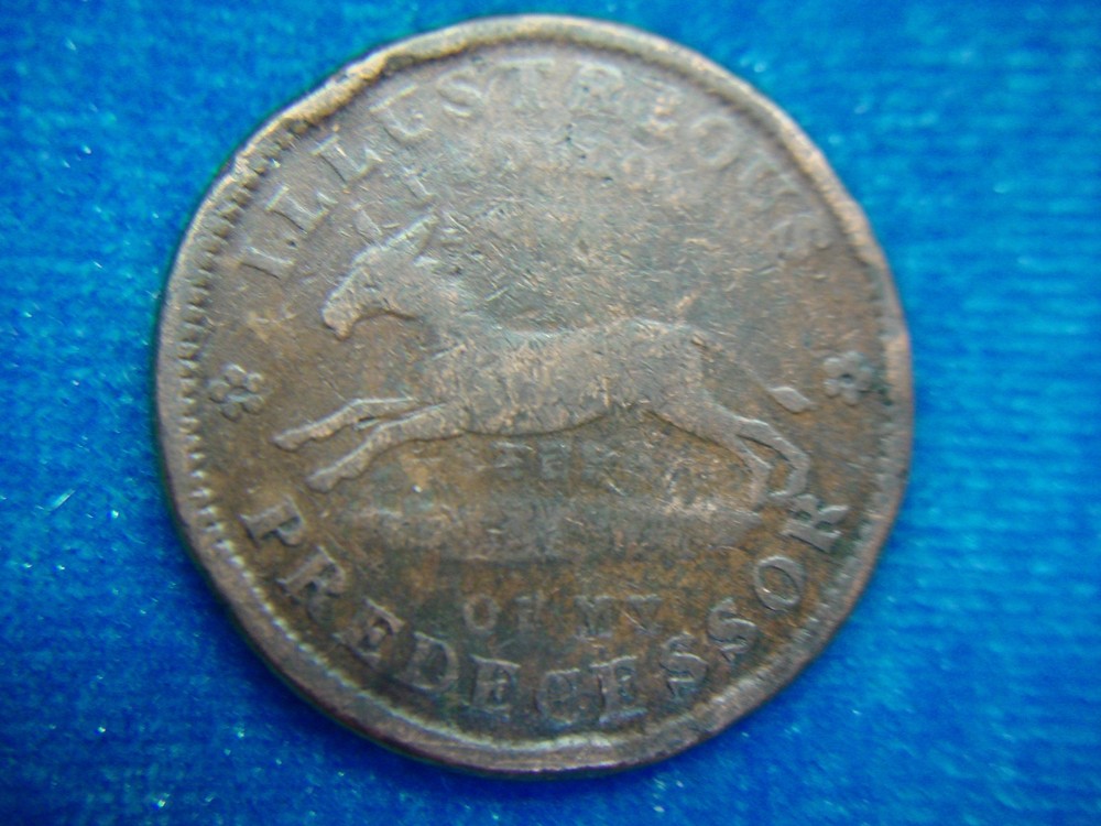 1837 COPPER U.S. HARD TIMES TOKEN - EXECUTIVE EXPERIMENT