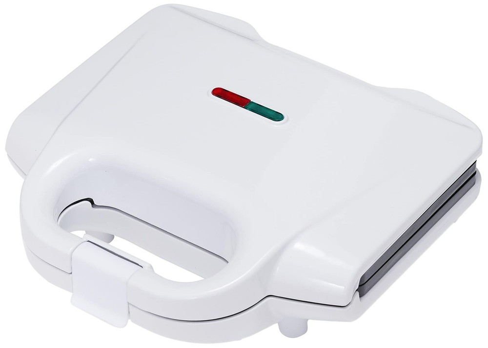 Amazon Basics Waffle Maker 2-Slices White with Non-stick 2-Slice,