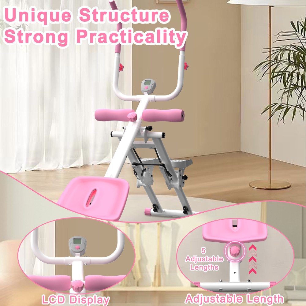 Multifunctional 2-In-1 Stair Stepper Ab Workout Machine