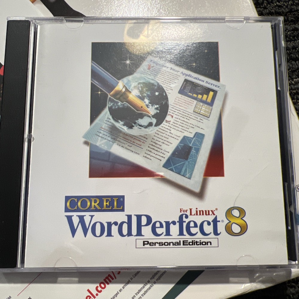 Vintage Corel WordPerfect Suite 8 CD-ROM Windows Software CD